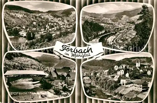 AK / Ansichtskarte Forbach_Baden Stadtpanoramen Forbach_Baden