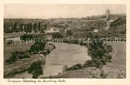 AK / Ansichtskarte Naumburg_Saale Burgruine Schoenburg Naumburg_Saale