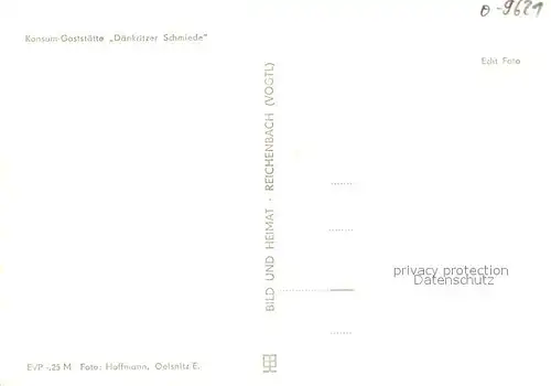 AK / Ansichtskarte Daenkritz Konsum Gaststaette Daenkritzer Schmiede Daenkritz