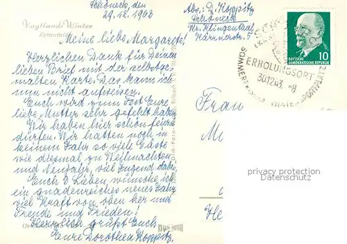 AK / Ansichtskarte Kottenheide Winterlandschaft Kottenheide