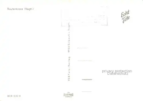 AK / Ansichtskarte Rautenkranz_Vogtland Panorama Kirche Rautenkranz_Vogtland