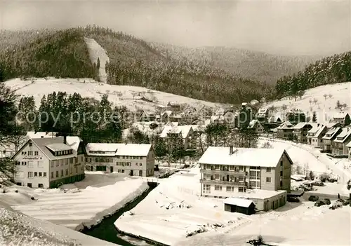 AK / Ansichtskarte Enzkloesterle Winterlandschaft Enzkloesterle