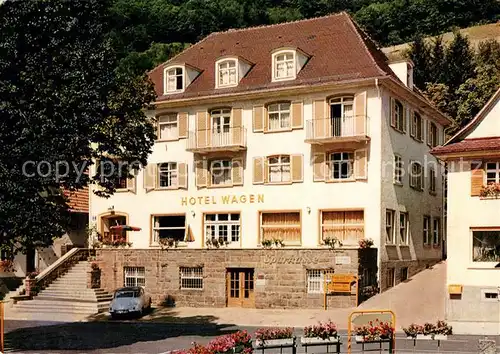 AK / Ansichtskarte Kappelrodeck Hotel Wagen Kappelrodeck