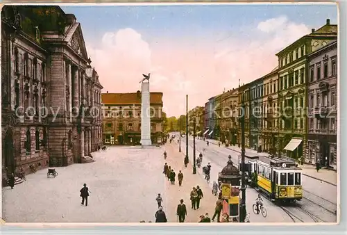 AK / Ansichtskarte Karlsruhe_Baden Grenadierdenkmal Oberpostamt Kaiserstrasse Karlsruhe_Baden