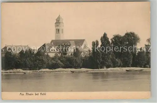 AK / Ansichtskarte Kehl_Rhein Kirche Panorama Kehl_Rhein