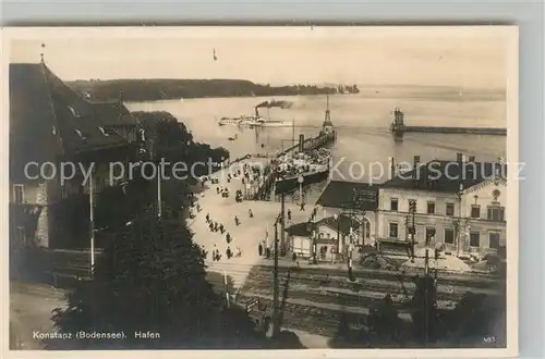 AK / Ansichtskarte Konstanz_Bodensee Hafen Konstanz_Bodensee