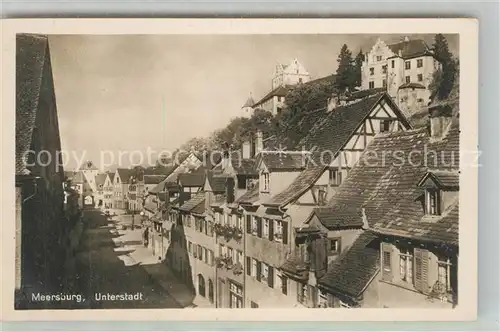 AK / Ansichtskarte Meersburg_Bodensee Unterstadt Meersburg Bodensee