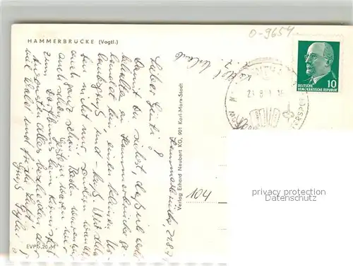 AK / Ansichtskarte Hammerbruecke Panorama Hammerbruecke