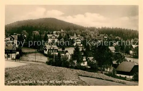 AK / Ansichtskarte Baerenfels_Erzgebirge mit Spitzberg Baerenfels Erzgebirge