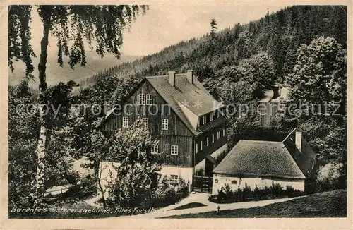 AK / Ansichtskarte Baerenfels_Erzgebirge Altes Forsthaus Baerenfels Erzgebirge