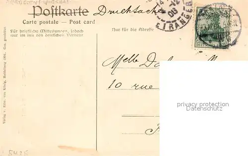 AK / Ansichtskarte Caub Bluecher Denkmal Caub