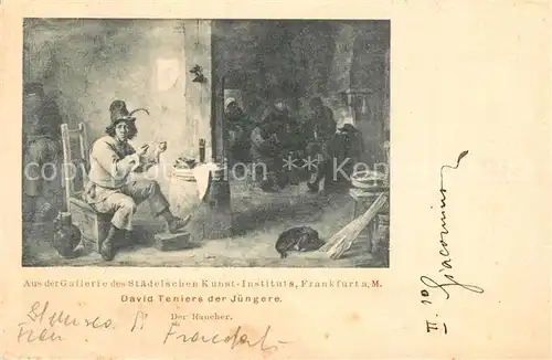 AK / Ansichtskarte Frankfurt_Main Der Raucher Gemaelde Frankfurt Main