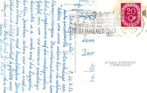 AK / Ansichtskarte Linderhof_Ettal Blick zur Klammspitze Linderhof Ettal