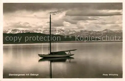 AK / Ansichtskarte Starnbergersee Panorama Starnbergersee