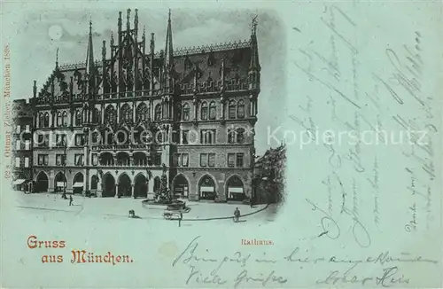 AK / Ansichtskarte Muenchen Rathaus Muenchen