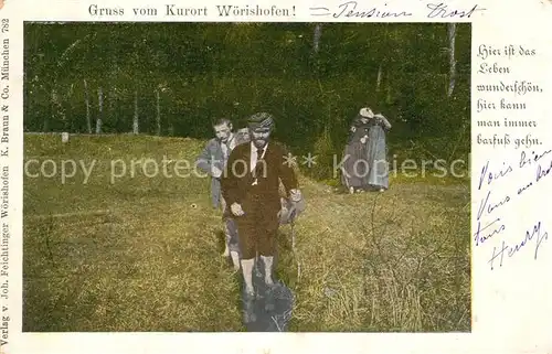 AK / Ansichtskarte Bad_Woerishofen Wassertreten Bad_Woerishofen