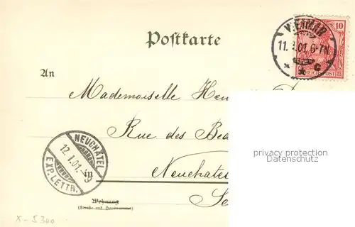 AK / Ansichtskarte Weimar_Thueringen Schloss Belvedere Weimar Thueringen