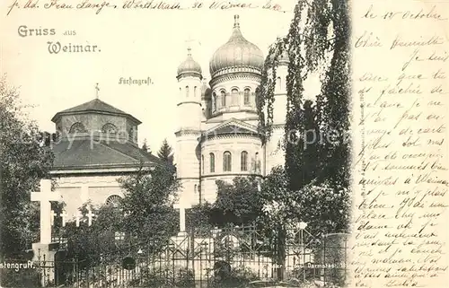 AK / Ansichtskarte Weimar_Thueringen Fuerstengruft Weimar Thueringen