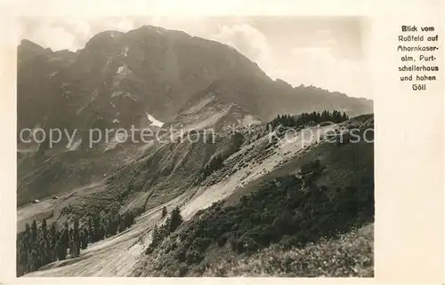AK / Ansichtskarte Berchtesgaden Blick vom Rossfeld auf Ahornkaseralm Purtschellerhaus und hohen Goell Berchtesgaden