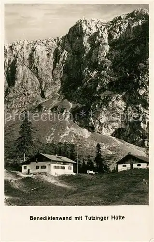 AK / Ansichtskarte Tutzing Benediktenwand mit Tutzinger Huette Tutzing