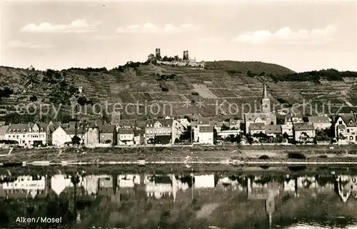 AK / Ansichtskarte Alken_Koblenz Panorama Schloss Alken_Koblenz