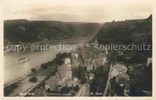 AK / Ansichtskarte Goar_St Burg Katz Goar_St