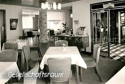 AK / Ansichtskarte Bad_Berleburg Hotel Bochumer Hof Gesellschaftsraum Bad_Berleburg