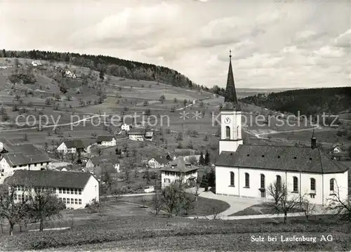AK / Ansichtskarte Sulz_Laufenburg Ortsansicht mit Kirche 