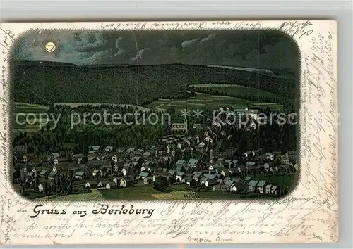 AK / Ansichtskarte Bad_Berleburg im Mondschein Litho Bad_Berleburg