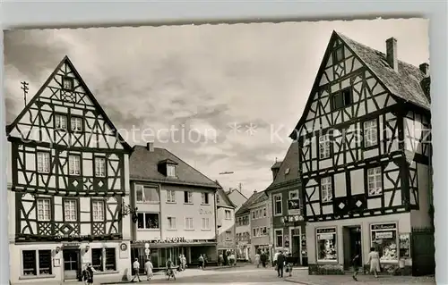 AK / Ansichtskarte Alzey Rossmarkt Altstadt Fachwerkhaeuser Alzey