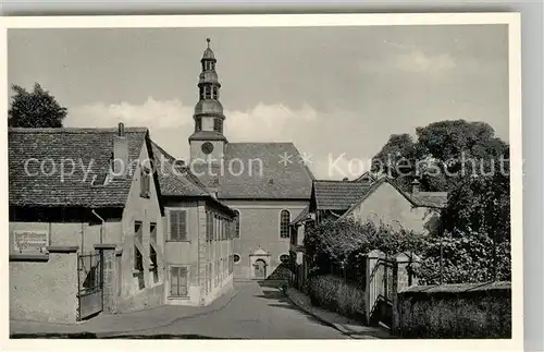 AK / Ansichtskarte Alzey Amtsgasse mit evangelischer Kirche Alzey
