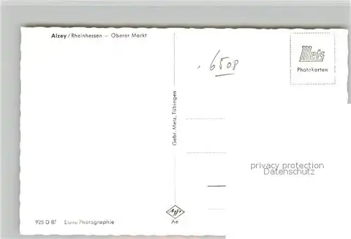 AK / Ansichtskarte Alzey Oberer Markt Alzey