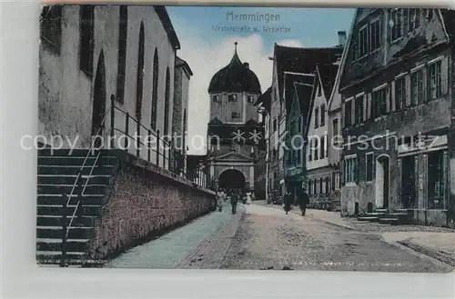 AK / Ansichtskarte Memmingen Westerstrasse und Westertor Memmingen