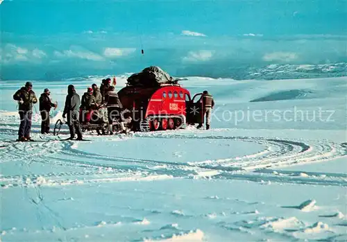 AK / Ansichtskarte Gletscher Schneeauto Vatnajoekull Island 