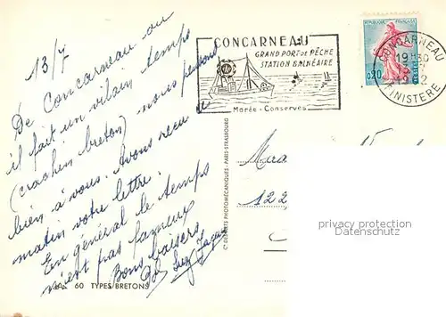 AK / Ansichtskarte Trachten_Frankreich Kinder Concarneau  