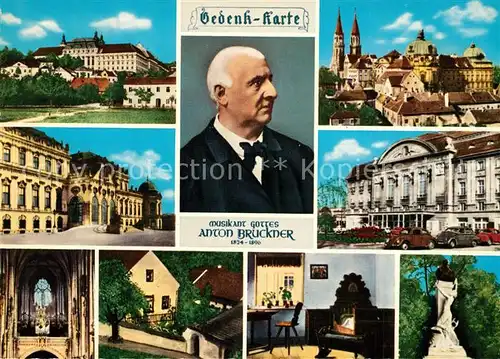AK / Ansichtskarte Komponist Anton Brueckner Schloss Belvedere Wien Konzerthaus  