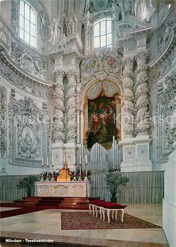 AK / Ansichtskarte Kirchenorgel Muenchen Theatinerkirche  