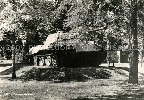AK / Ansichtskarte Militaria_Panzer Breda Oorlogsmonument  Militaria Panzer