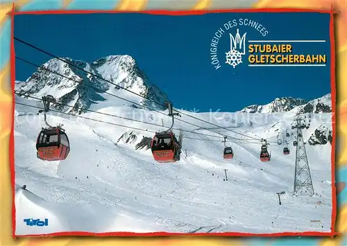 AK / Ansichtskarte Seilbahn Stubaier Gletscherbahn Schaufelspitze Seilbahn