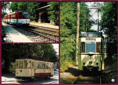 AK / Ansichtskarte Strassenbahn Strausberg Tatra Histor Reko 