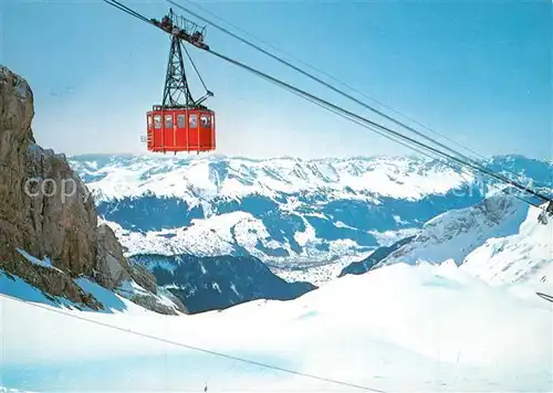 AK / Ansichtskarte Seilbahn Saentis Schwebebahn Toggenburg  Seilbahn
