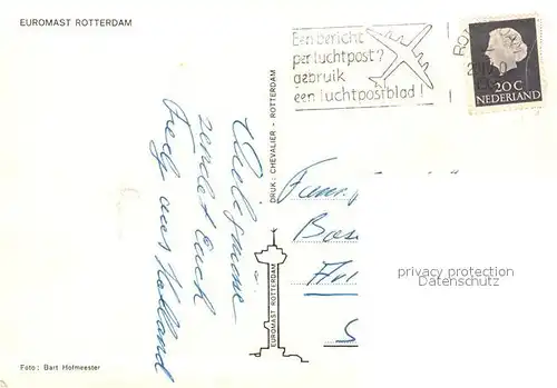 AK / Ansichtskarte Dampfer_Oceanliner Euromast Rotterdam  