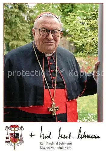 AK / Ansichtskarte Bischof_Religion Karl Kardinal Lehmann Mainz 