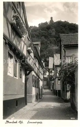 AK / Ansichtskarte Braubach_Rhein Sommergasse Braubach Rhein