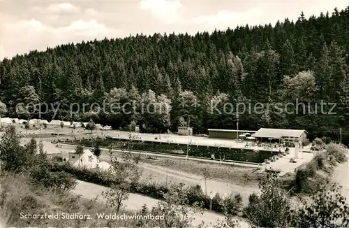AK / Ansichtskarte Scharzfeld Waldschwimmbad Scharzfeld