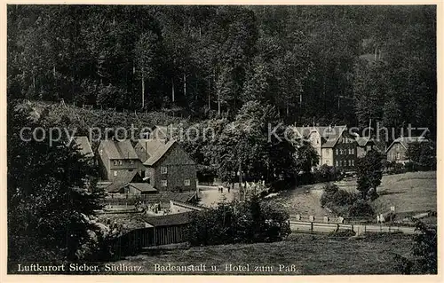 AK / Ansichtskarte Sieber Hotel Pass Badeanstalt Sieber