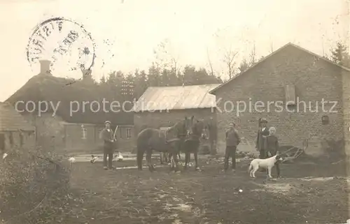 AK / Ansichtskarte Tistrup Dorfpartie Landwirte mit Pferden 