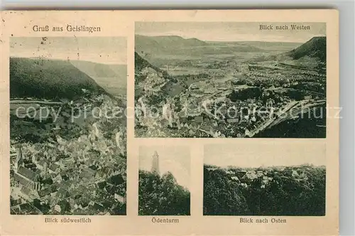 AK / Ansichtskarte Geislingen_Steige Panorama oedenturm Landschaft Geislingen_Steige