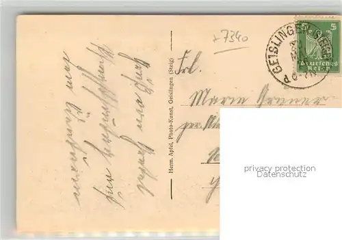 AK / Ansichtskarte Geislingen_Steige Panorama oedenturm Landschaft Geislingen_Steige