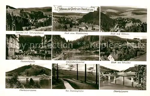 AK / Ansichtskarte Altenau_Harz Schultal Sprungschanze Muehlenberg Okertalsperre  Altenau Harz